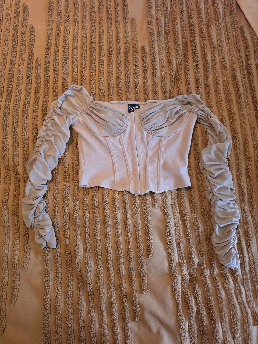 Windsor EUC Ruched Off-The-Shoulder Corset Top - Size M